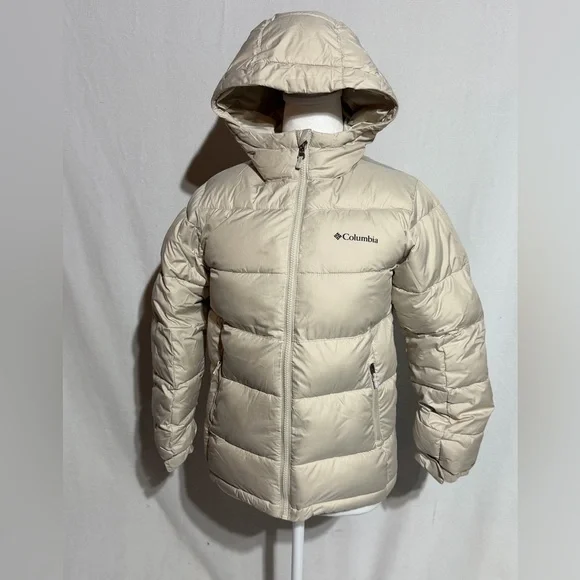 Columbia Youth Pike Lake II Hooded Jacket Girls Size Medium (10-12) Dark Stone