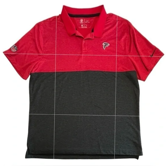 Atlanta Falcons NFL On Field Apparel Nike Dri-Fit Polo Shirt Size XXL