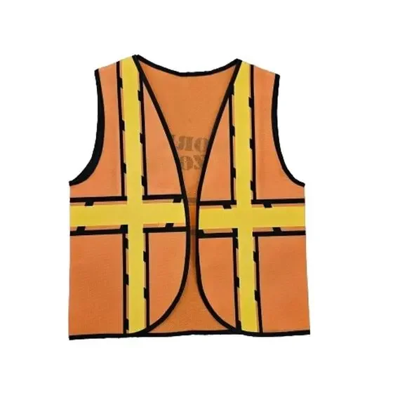 Blue Panda Children's Dress Up Construction Worker Costume Vest One Size