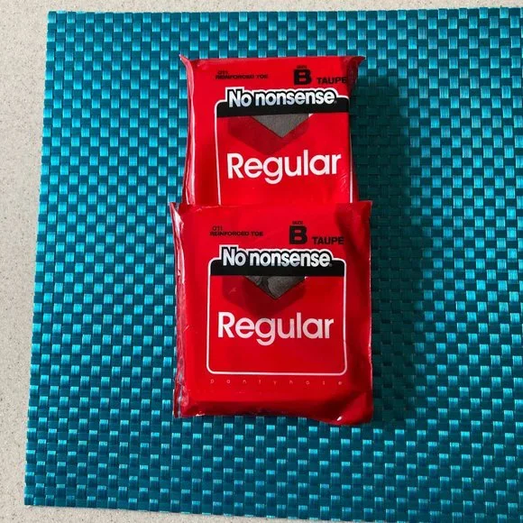 No Nonsense Pantyhose 2 Packs Women Size B NIP