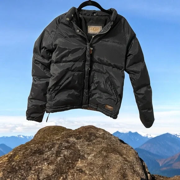Ugg Australia Youth Unisex? Puffer Coat Size XS/XCH Down/Feath Zip Lined Black