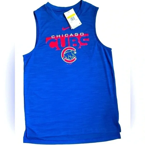 Nike Chicago Cubs Dri-FIT Sleeveless Training Tank MLB Performance Top Size S