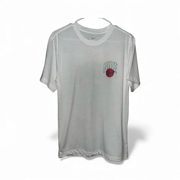Nike “Hoops” Graphic Tee – White – Size Small
