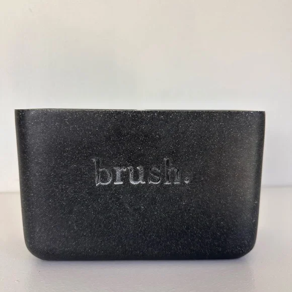 Black Brush Holder, bathroom decor,