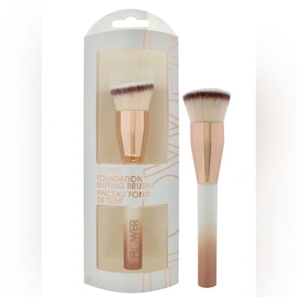 FLOWER Beauty Foundation Buffing Brush NEW ✨ Drew Barrymore’s Brush - Rose Gold