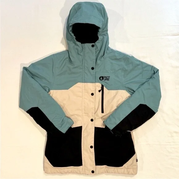 Picture Weeky Ski Jacket Girls 14 Snowboarding Hooded Winter Waterproof DWR Ski