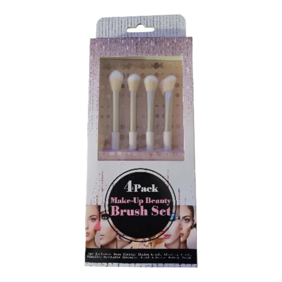 Make-Up Beauty Brush Set - 4‎ Pack NIP