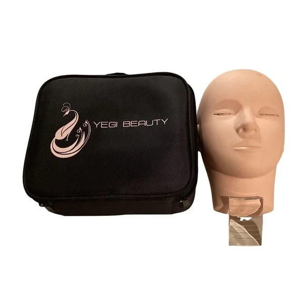 YEGI BEAUTY Makeup Training Mannequin Head Practice Case Kit