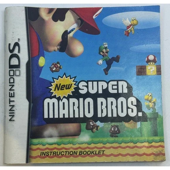New Super Mario Bros.‎ Manual Nintendo DS Instruction Booklet