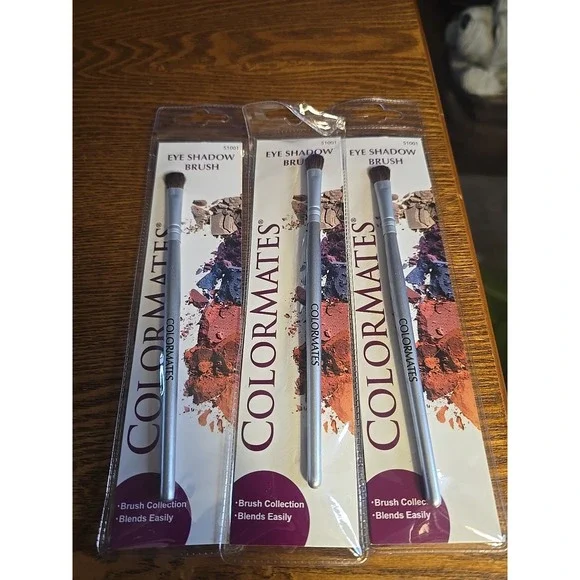 3-COLORMATES‎ Eye Shadow Brush #51001 Lot Of 3