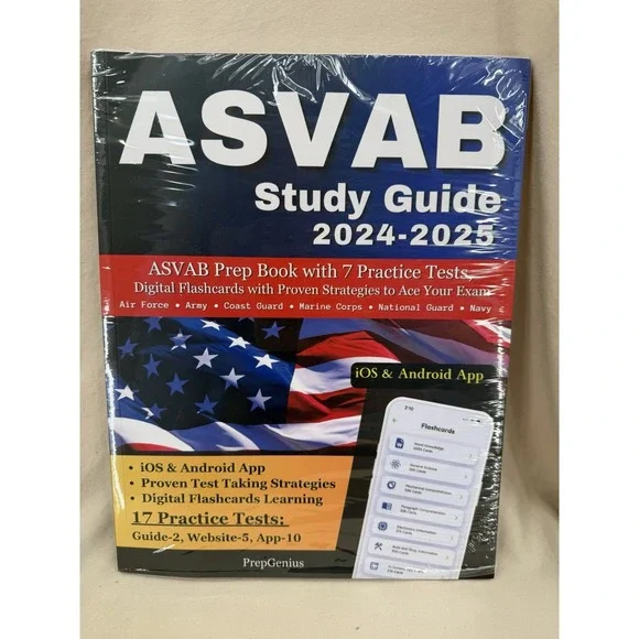 PrepGenius ASVAB Study Guide‎ 2024-2025: ASVAB Prep Book with 7 Practice Tests