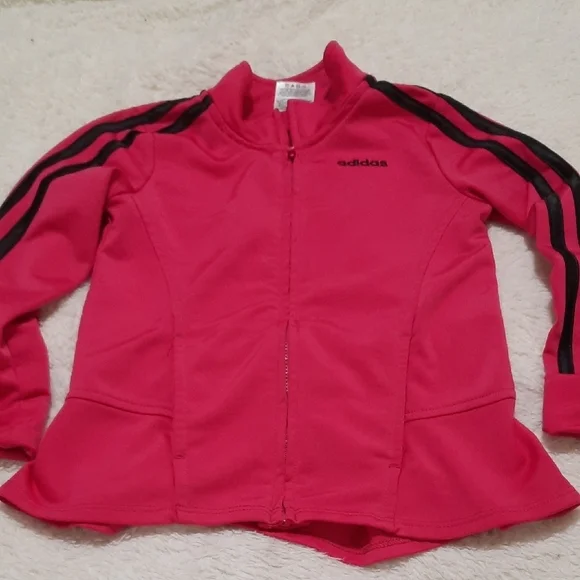 Adidas Fuchsia Jacket with Black Accents