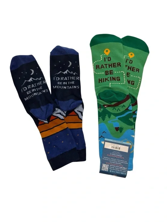 Hiking Mountain Lavely Sock Bundle ONE NWT and ONE GENTLY USED - 2 pairs