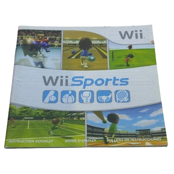 Wii Sports Nintendo Wii Instruction Booklet Manual C/RVL-RSPE-USA-1