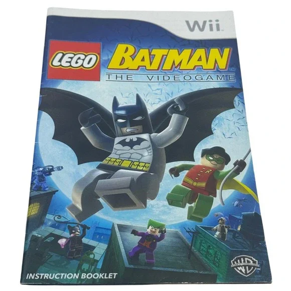 LEGO Batman The Videogame Nintendo Wii Instruction Booklet Manual 2008