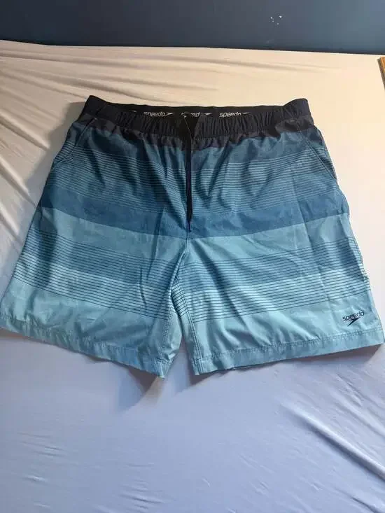 Speedo Men's Tech Volley Swim Shorts, Blue, XL (36/38)