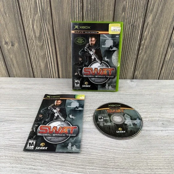 SWAT : Global Strike Team With Manual - Microsoft Xbox Tested Working