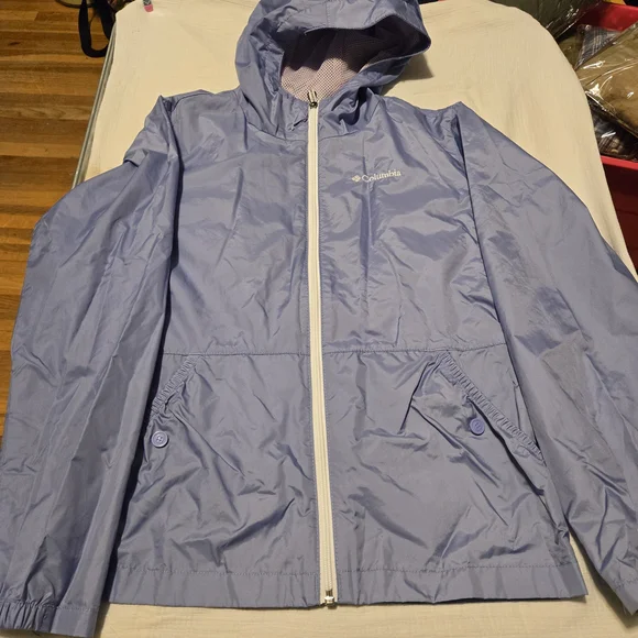 Columbia Sky Blue Windbreaker Jacket