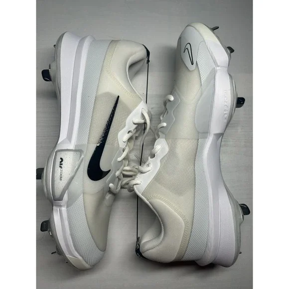 Nike Force Zoom Trout 9 White Black Baseball Men - Sz 13 - FB2907 100-New/No Lid