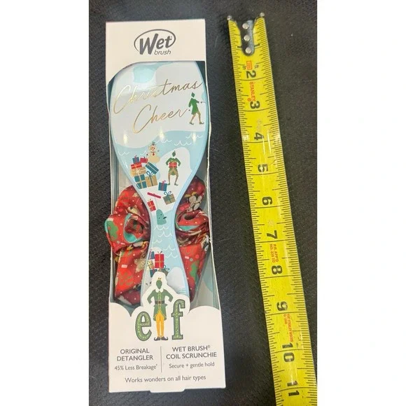 Wet Brush Christmas Cheer Elf Brush & Scrunchie Duo New‎