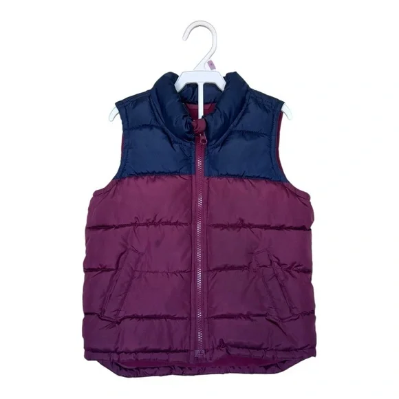 Bundle Of Boys Puffer Vest and Wind Breaker Jacket Old Navy and Gap Size 4