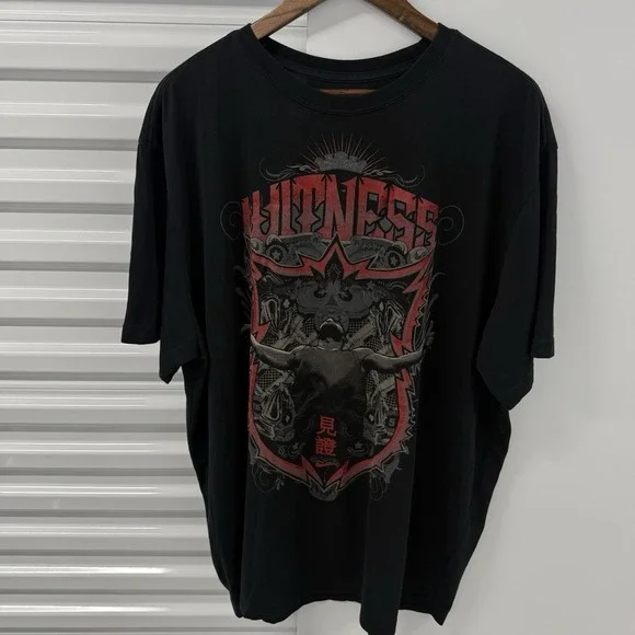 Nike LeBron Witness T Shirt Mens 3XL Black Red Graphic‎ Dri Fit Tee