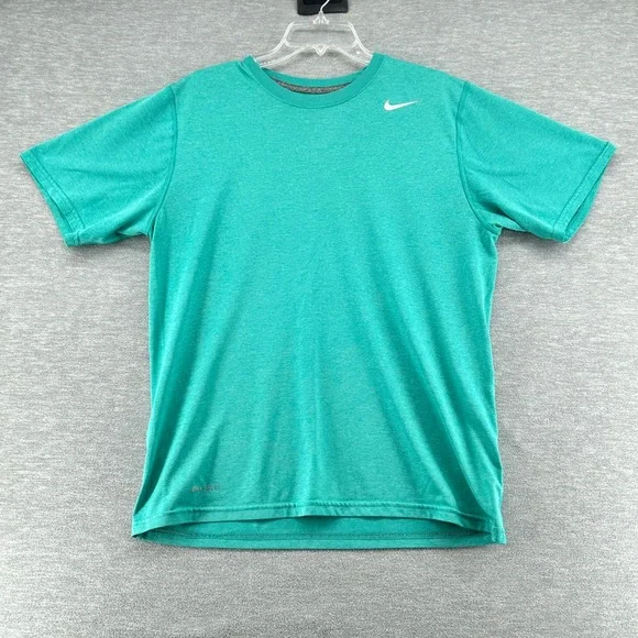 Nike T-Shirt Mens Medium Teal Dri-Fit Legend Training Top Short Sleeve