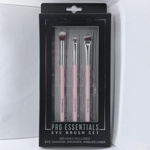 Bebe Pro Essentials Eye Brush Set. Pink. NIB
