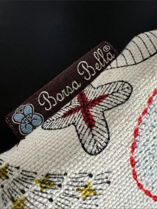 Borsa Bella Bloom Canvas Makeup Pouch