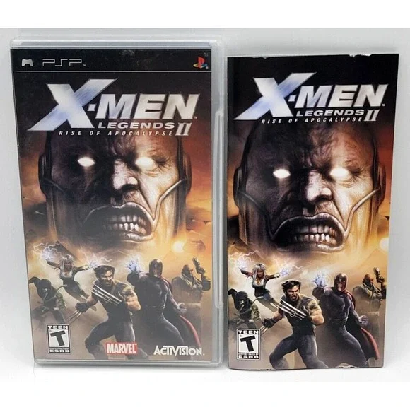 X-MEN LEGENDS‎ ll 2 SONY PSP GAME CASE & MANUAL ONLY PLAYSTATION