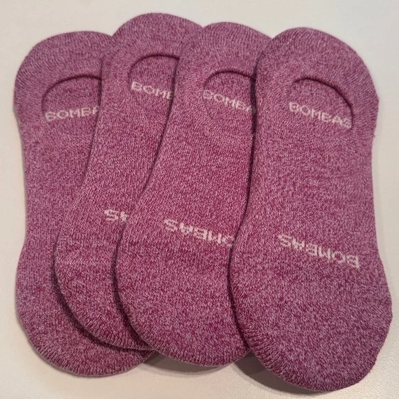Bombas NWT Women’s 4pk medium no-show socks Clr: Pink