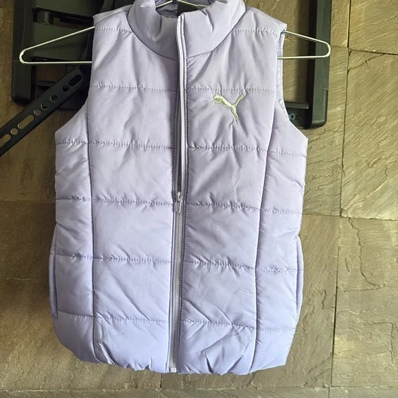 Puma Puffer Vest winter girls kids size XS 5 6