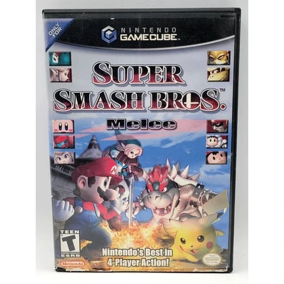 Super Smash Bros‎ Melee (Nintendo GameCube, 2001) GAME CASE ONLY *NO GAME*