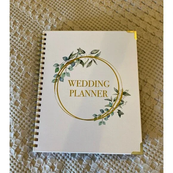 NEW Bridal Wedding Planner Organizer Spiral‎ Binder Shower Gift Elegant Floral