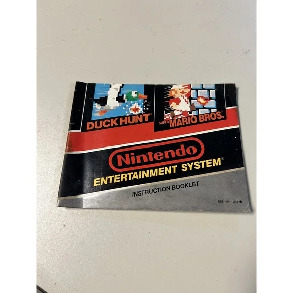 Super Mario Bros. / Duck Hunt (Nintendo NES) Booklet Instruction Manual Only!