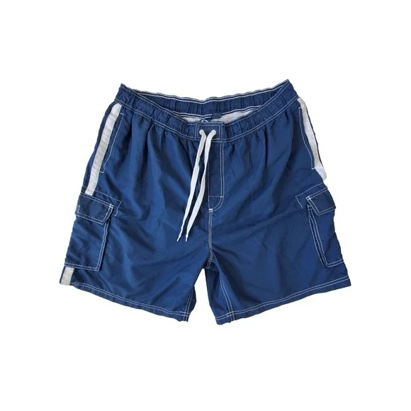Kanu Surf Navy Blue Cargo Swim Trunks Men's 3X Board‎ Shorts