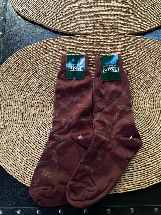 Polo by Ralph Lauren Women Burgundy 9-11 Socks