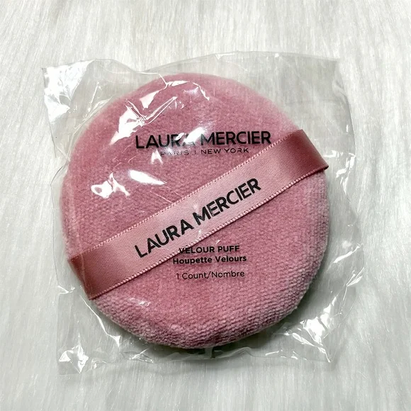 laura mercier💄Blush Pink Full Size Velour Powder Puff *Limited Edition* NEW