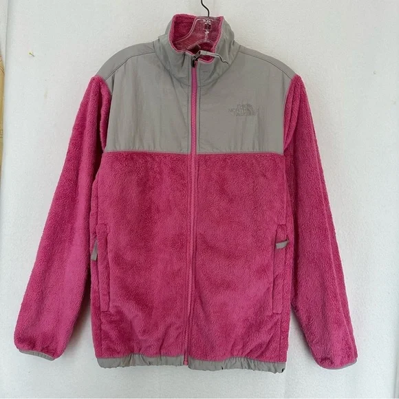 The North Face Full Zip Fuzzy Jacket Kids XL Pink
