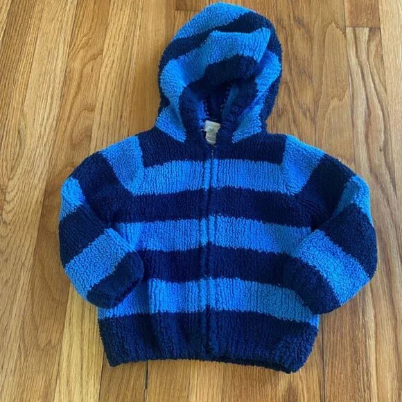 Angel Dear Striped Chenille Hooded Jacket