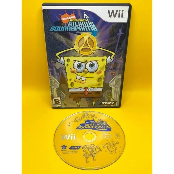 Nintendo Wii SpongeBob's Atlantis Squarepantis Video Game - No Manual