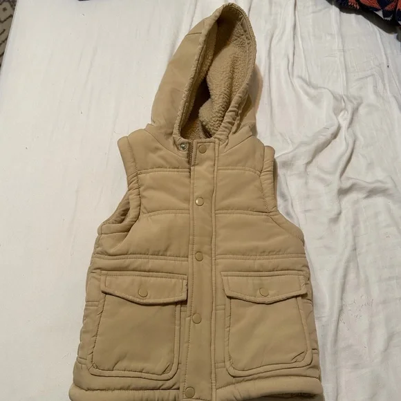 Tommy Bahama Toddler Hooded Sherpa Lined Puffer Vest 4t