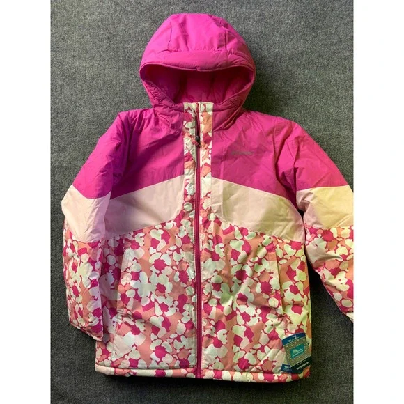 Columbia Horizon Ride III Jacket Youth XL Pink Camo Waterproof Insulated Hooded
