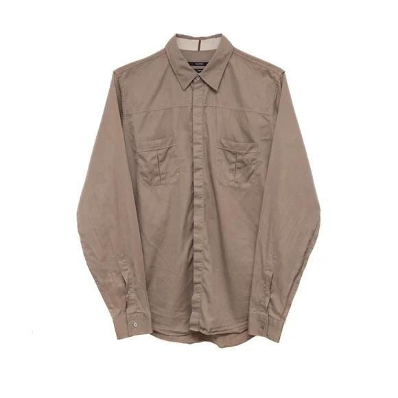 GUCCI - Men's Dress Shirt - Slim Fit‎ Beige (Tom Ford Era) Size EU 42/US 16.5/L