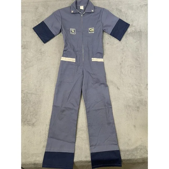 Vintage 1970's Childs 12 Kennedy Space Center Astronaut‎ Jumpsuit Full Zip