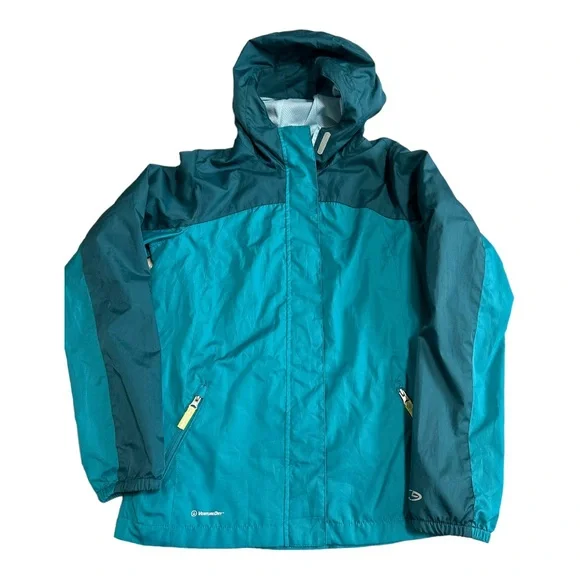 Champion Green Full Zip Windbreaker Jacket Youth Size XL (14/16)