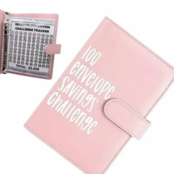 100 Envelope‎ Savings Challenge Binder financial planner money saving tracker