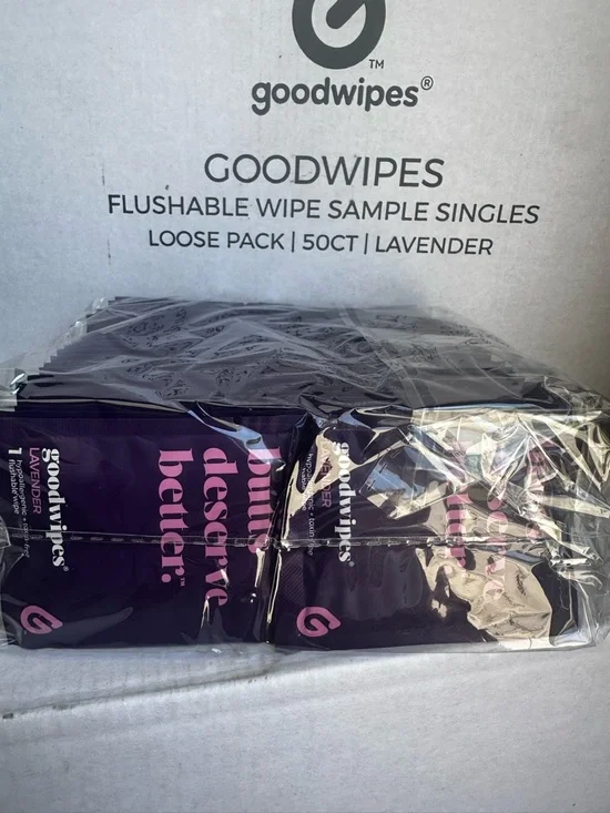 Goodwipes Lavender Flushable Wash‎ Cloths - Single Pack