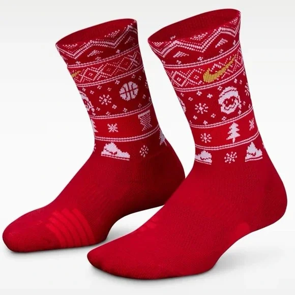 Nike‎ Elite Basketball Crew Socks Holiday Large