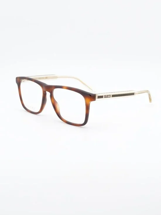 Gucci GG0561O 002 Eyeglasses Havana 54mm Rectangle Frame